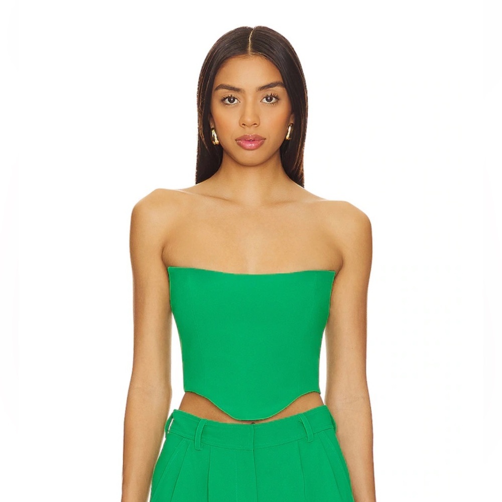 NWT Amanda Uprichard Sabine Crop Top in Jungle Size Medium